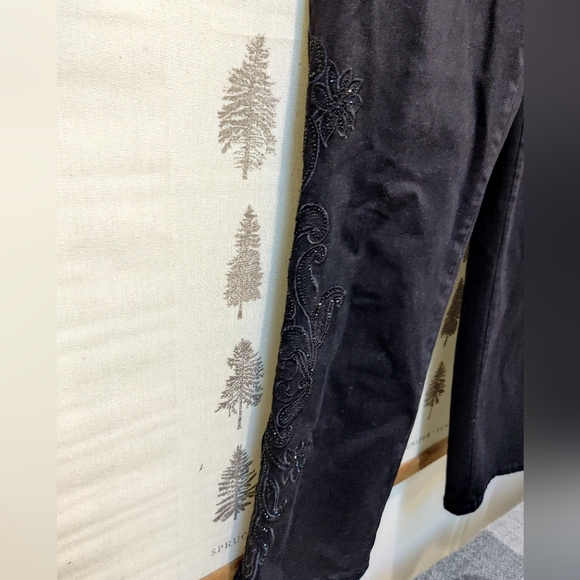 Melanie Lyne Embellished Black Denim - 8 - Picture 3 of 9